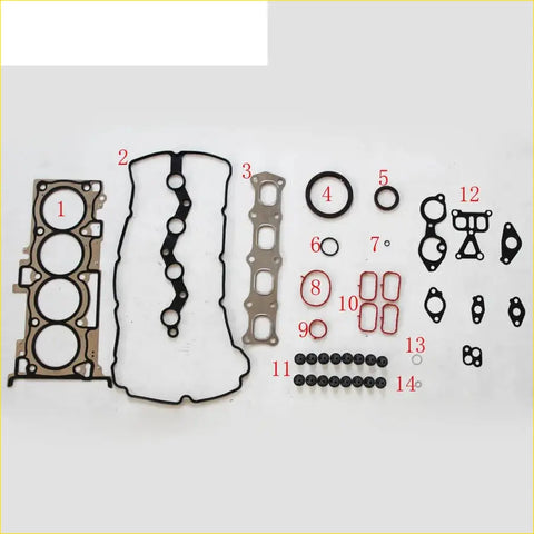 Black rubber gasket set for mitsubishi lancer 1.8l 16v 4b10 4b11 engine head full metal set