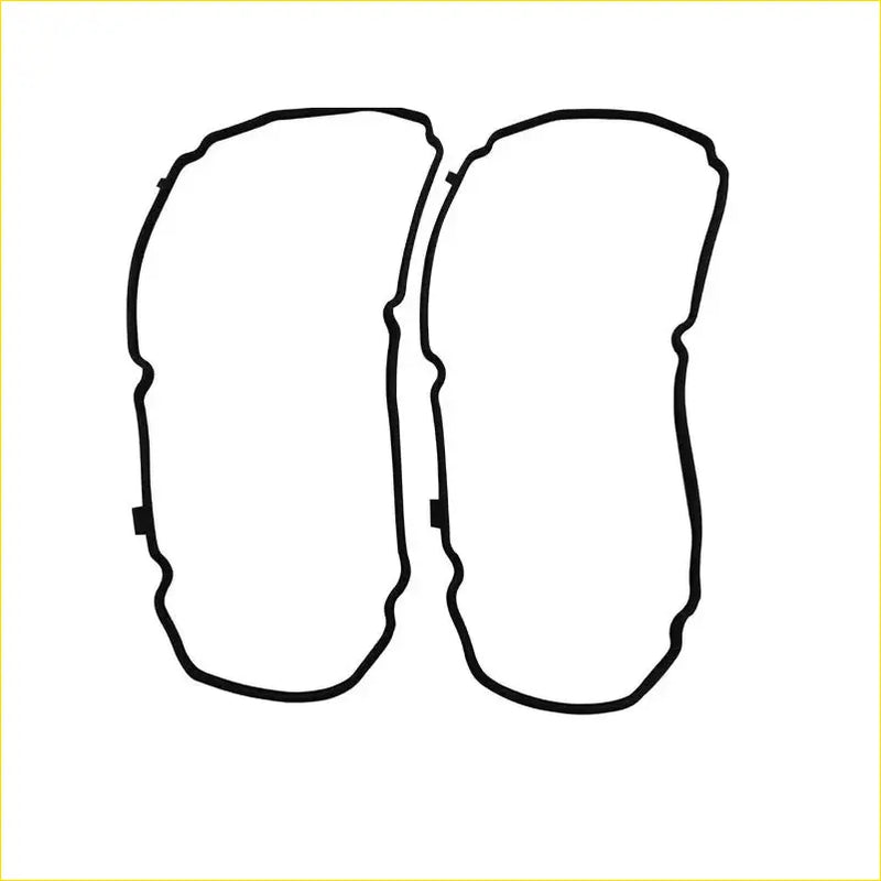 Two black rubber engine cylinder head gaskets for mitsubishi outlander ii 3.0 rocker cover gasket set