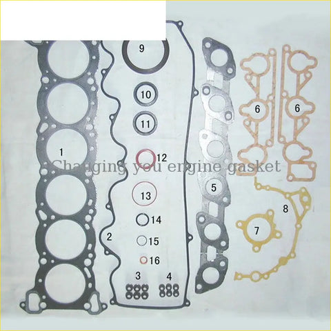Black silver and gold engine gaskets for gasket pro full set kit fit nissan laurel altima 24l a31 rb24s rb30s