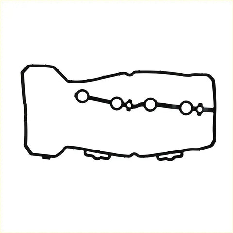 Black rubber gasket pro with circular cutouts for nissan micra iii k12 rocker cover hr16de engine