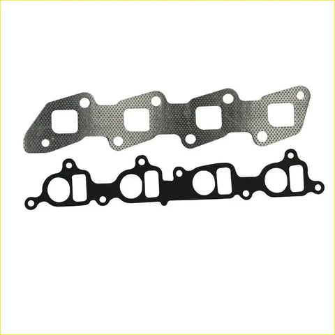Two gasket pro intake and exhaust manifold gaskets for nissan x-trail 2.2l yd25 with metallic silver and black finish