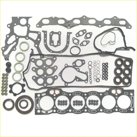 Black and gray full engine head gasket set with seals rings and bolts for toyota cressida crown gs131 1gfe