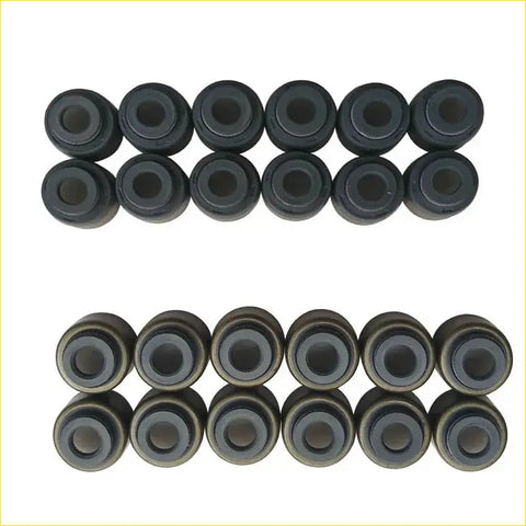 Black rubber grommets with metallic inner rings arranged in two rows for toyota crown 1jz 2jz valve stem oil seal gasket pro
