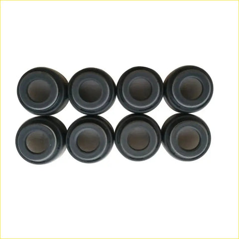Eight black cylindrical textured lens caps gasket pro for toyota hi lux land cruiser valve stem oil seal 8pcs
