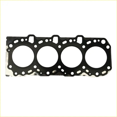 Black metal cylinder head gasket with four circular openings and edge holes for toyota hilux iii 3.0 1kd-ftv engine
