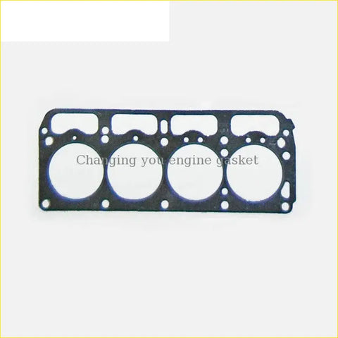 Black engine head gasket with four circular openings and edge holes for toyota liteace 1.5 5k 5ku cylinder head