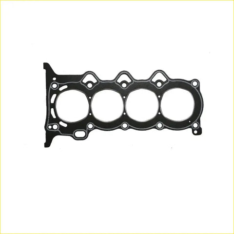 Black rubber cylinder head gasket with four circular openings and bolt holes for toyota prius yaris corolla 1nz-fxe