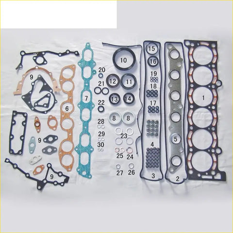Black teal and copper engine head gasket set for toyota supra crown soarer coupe 7mge 7mgte 3.0l engine