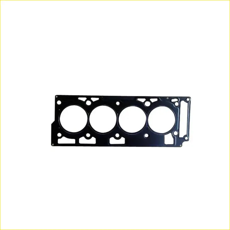 Black metal cylinder head gasket with four circular openings and mounting holes for ford street ka 16 cdra cdrb engine