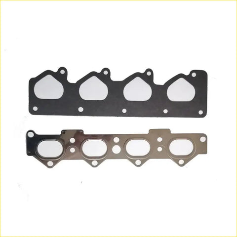 Black rubber gasket and metallic engine manifold flange for gasket pro g4ma fit hyundai matrix coupe lavita tiburon 16v use
