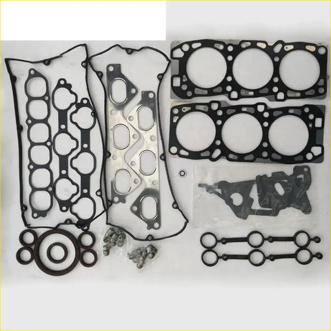 Black rubber gasket set with metal parts for engine head fit kia opirus v6 24v full gasket pro g6cu set