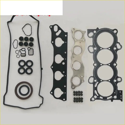 Black rubber gasket set with metal components and seals for gasket pro honda accord vii cl 2.4 k24a k20a6