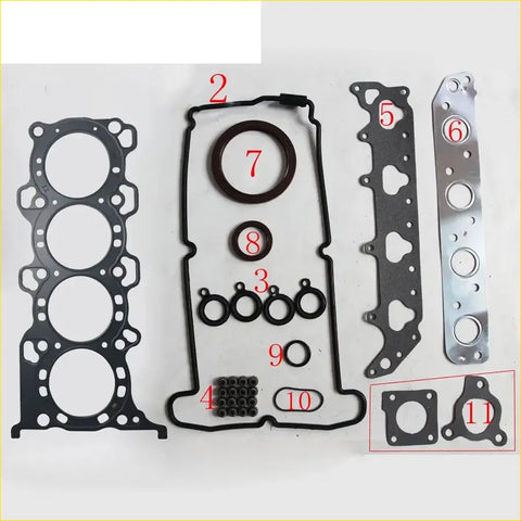 Black rubber gasket set with metal valve cover and oil seals for gasket pro k12a suzuki wagon r plus 1.2l engine