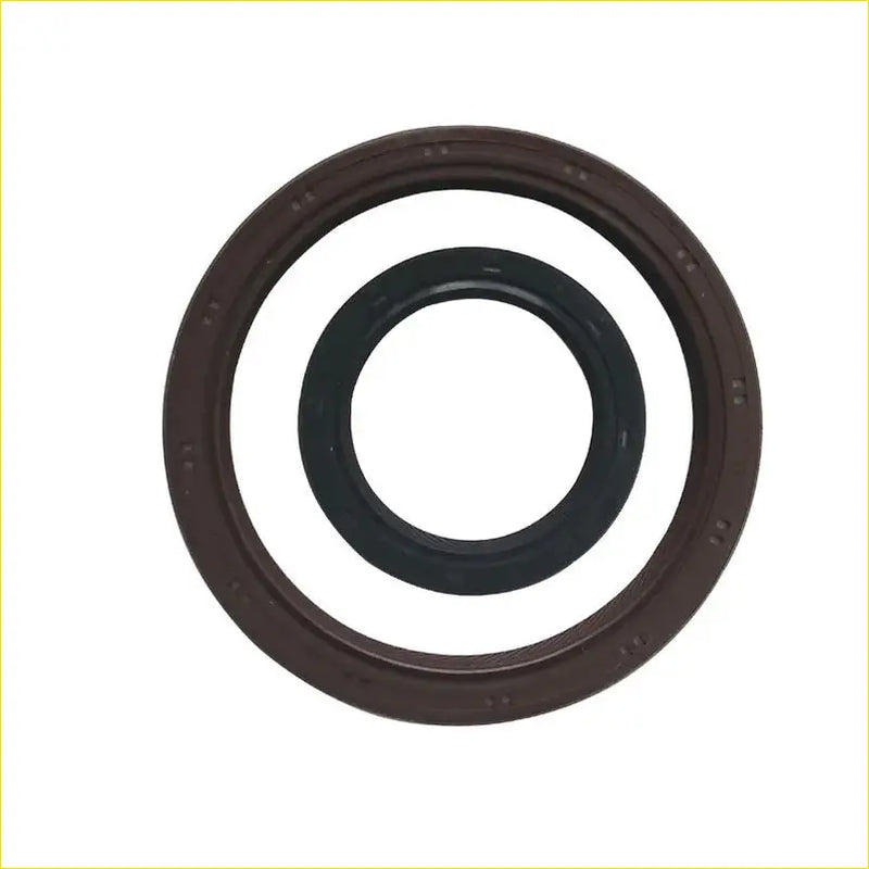 Brown and black rubber oil seal gasket pro k20a7 for honda accord cm4 16v 2pcs crankshaft seal circular design