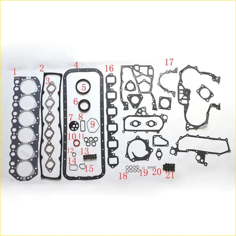 Black rubber gasket set for engine repair in gasket pro kit for nissan safari pickup y60 td42 metal