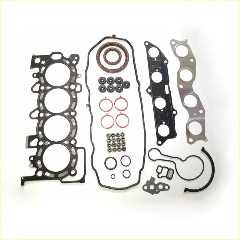 Black rubber gasket pro set with red brown seals metal parts and o-rings for honda jazz ii city 15 l15a1 engine