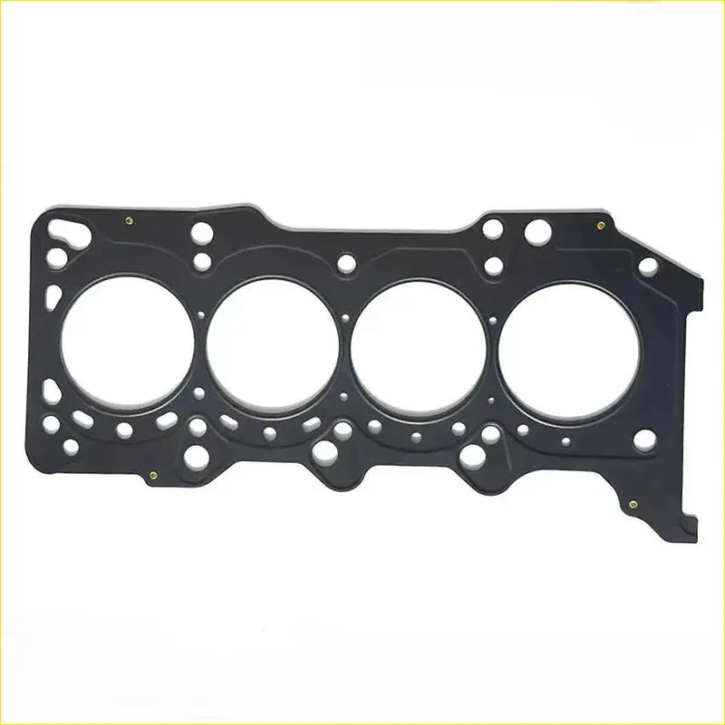 Black metal engine head gasket with four circular openings and bolt holes for mazda 3 6 cx-5 2.2d engines