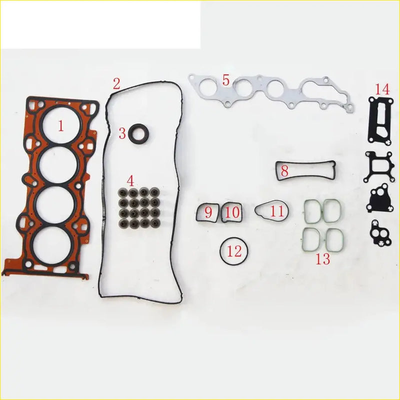Orange and black metal engine head gasket set with valve cover and intake manifold gaskets for mazda 6 gg mazda 5 18