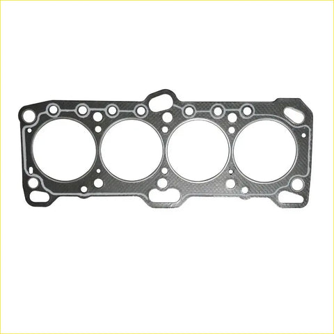 Black rubber gasket with four circular openings and holes for mitsubishi l200 or hyundai sonata cylinder head sealing