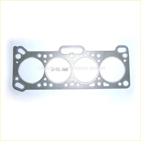 Silver metallic gasket pro engine head gasket with four circular openings and handle for mitsubishi lancer colt proton saga