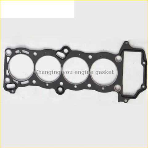 Black engine head gasket with four circular openings and metallic bolts for nissan ad resort 16v ga16ds engine