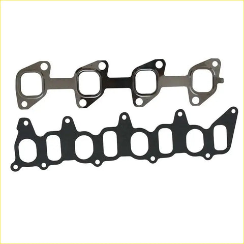Black and metallic gray gasket pro intake exhaust manifold gaskets with heat resistant material for nissan patrol gr v wagon