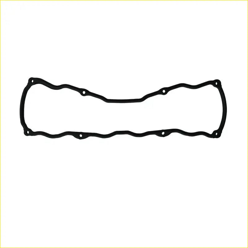 Black rubber gasket with wavy shape and mounting holes for nissan stanza hatchback rocker cover gasket