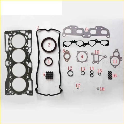 Black rubber engine head gasket set for nissan x-trail t30 4wd from gasket pro shown from the back side