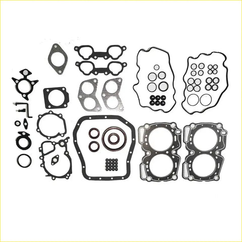 Black rubber gasket set for Subaru Legacy II Impreza 2.2L EJ22 engine components full set