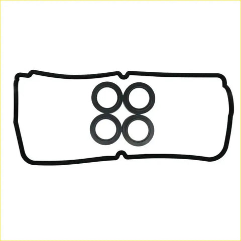 Black rubber engine head gasket set with four circular seals for suzuki baleno 16l and maruti gypsy 13l engines