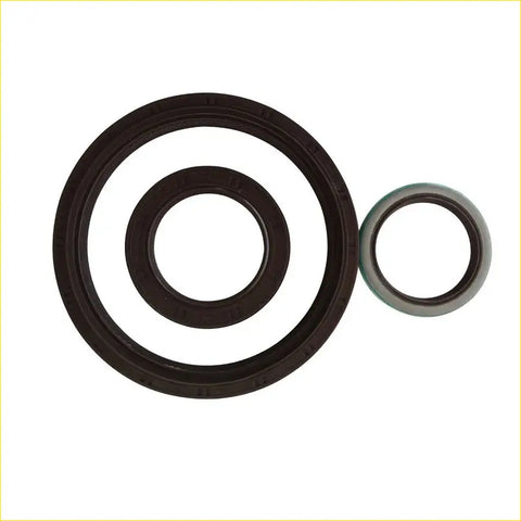 Black rubber crankshaft oil seals large and small for gasket pro toyota camry carina ii town ace 2.0 2c 2ct 3pcs kit