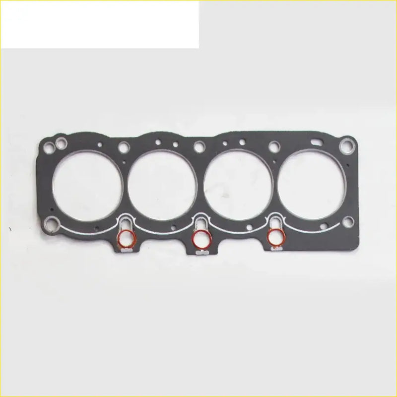 Black engine head gasket with four circular openings and red-ringed bolts for toyota cresta corolla camry 4sfe 1.8 coupe