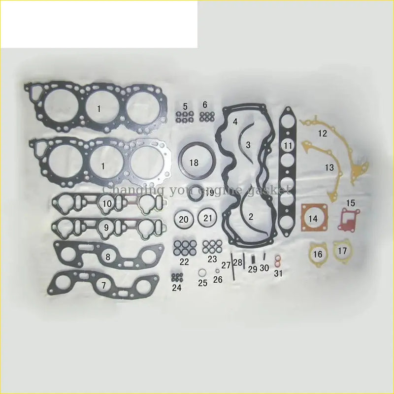 Engine gasket kit gasket pro vg30e v40 for nissan quest with black rubber seals metallic parts and fasteners