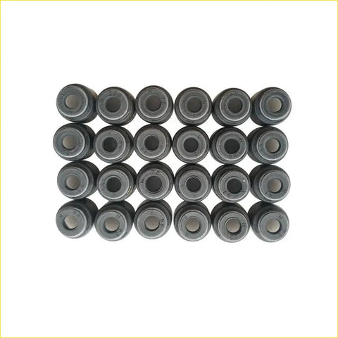 Set of twenty black metallic valve stem oil seals for gasket pro vq23de nissan teana j31z 2.3l v6 24v