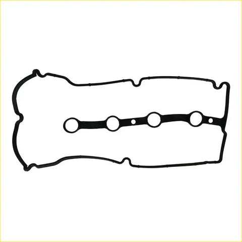 Black rubber valve cover gasket with five circular openings for mazda protege 16v dohc rocker cover gasket pro