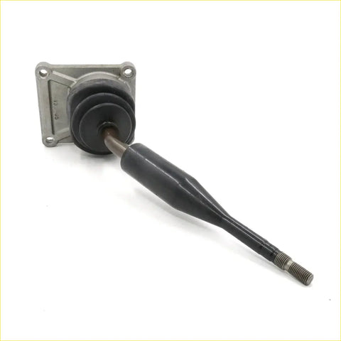 Black rubber-coated gear shift lever with metallic bracket for mitsubishi triton ka l200 dual cab 1996-2006 seen from back