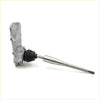 Silver metallic gear shift housing drive shaft with black rubber boot and threaded end for mitsubishi triton l200 ute