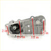 Silver metallic gear shift housing oil pan for mitsubishi triton l200 mk ute 2.4l with molded contours and holes
