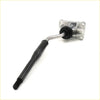 Black and silver gear shift housing with rubber boot for Toyota Hilux LN61 RN65 YN61V 1983-1988 shown from back side