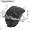Black leather glove with textured surface and visible stitching for gear shift knob cover toyota rav4 2019-2024