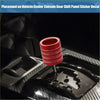 Red aluminum gear shift knob cover trim decal with silver stripes for toyota 4runner trd 2010-2022