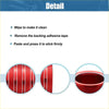 Red metallic adhesive strip with textured surface and white stripes for toyota 4runner trd gear shift knob trim