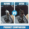 Black leather gear shift boot with red stitching for toyota zwr95w 2022 faux leather gear shifting knob cover trim