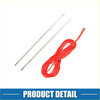 Set of two silver metal embroidery needles with coiled red nylon thread for toyota zwr95w 2022 gear shifting knob cover trim