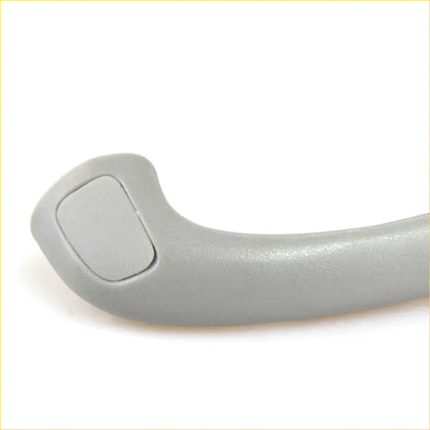 Gray plastic a-pillar grab handle for toyota hilux sr5 mk6 2004-2013 with smooth curved design and integrated button