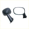 Black plastic side-view mirror assembly with rounded housing and rectangular glass for gray fender mirror set mazda cosmo rx-5 sport