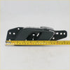 Gray front inside door handle for ford ranger double cab T6 2012–2020 black plastic with latch and mounting holes back view