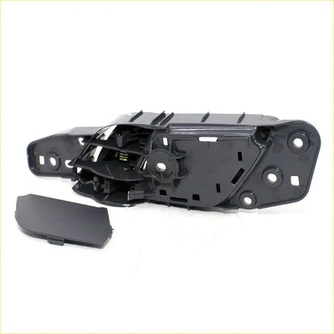 Gray front inside door handle for Ford Ranger Double Cab with black plastic latch mechanism and mounting brackets shown from back