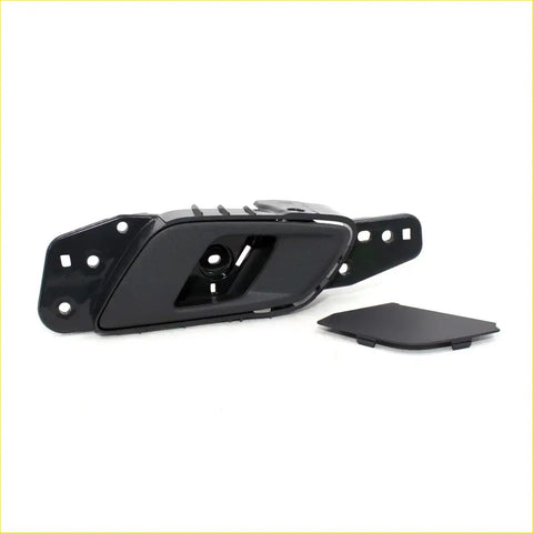 Black plastic interior door handle trim with matching cover for gray front inside door handle ford ranger t6 extended cab