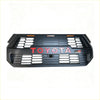 Black toyota gr sport front grille with red and pink honeycomb mesh for hilux 2024 sr sr5